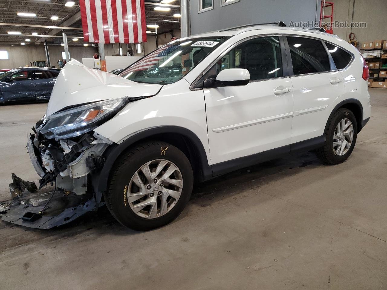 2016 Honda Cr-v Exl White vin: 5J6RM4H70GL103605