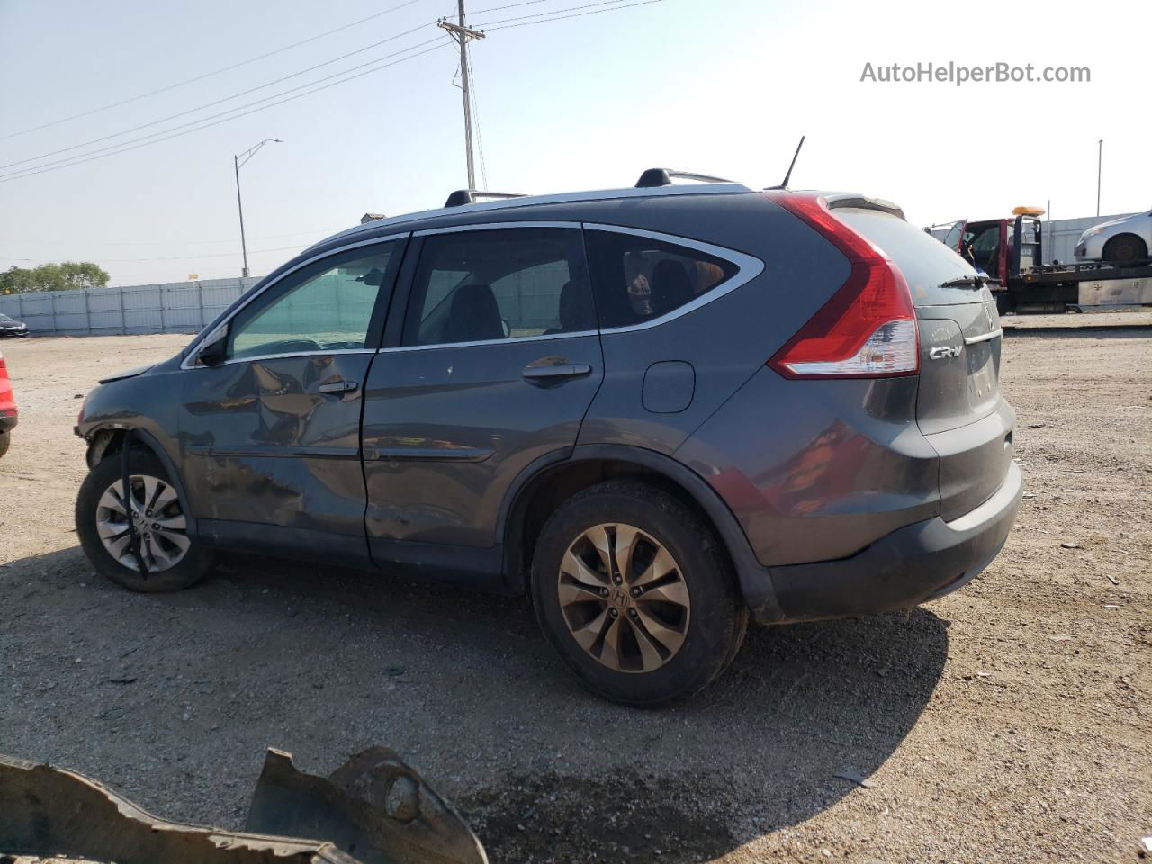 2012 Honda Cr-v Exl Blue vin: 5J6RM4H71CL029864