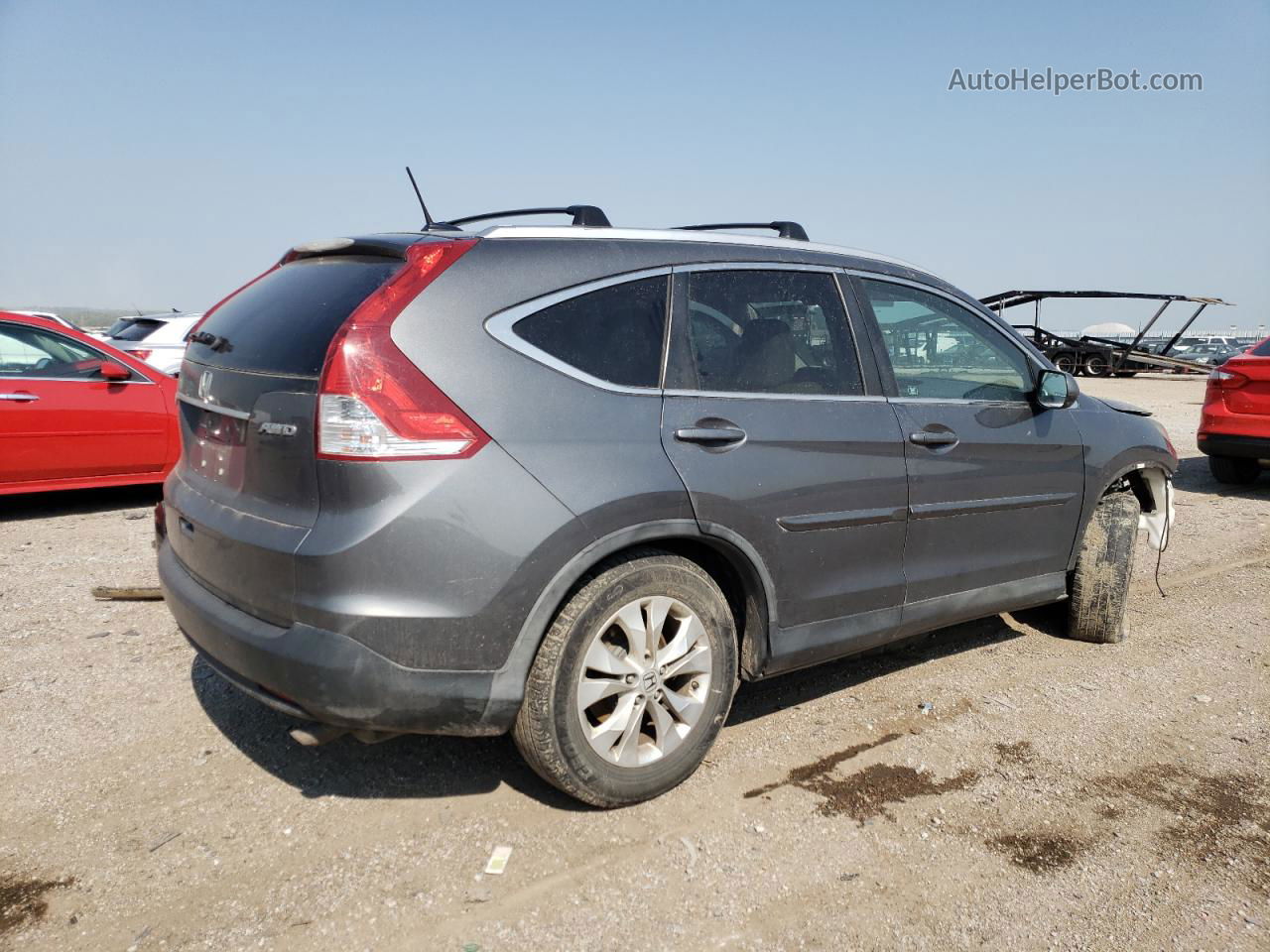 2012 Honda Cr-v Exl Blue vin: 5J6RM4H71CL029864