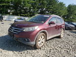 2013 Honda Cr-v Exl Burgundy vin: 5J6RM4H71DL006621