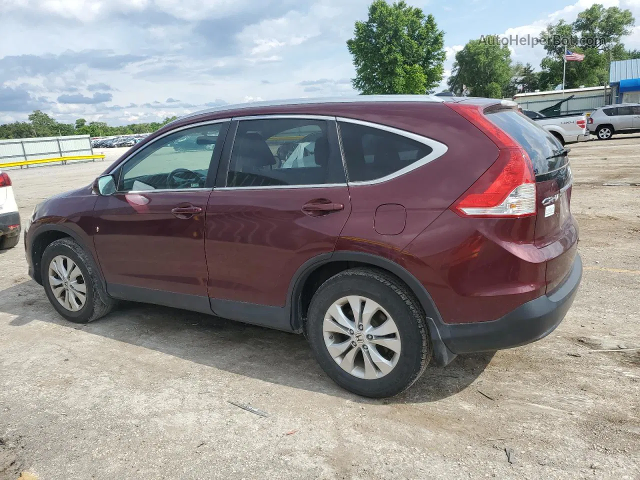 2013 Honda Cr-v Exl Maroon vin: 5J6RM4H71DL010197