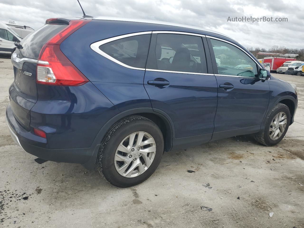 2015 Honda Cr-v Exl Blue vin: 5J6RM4H71FL026578