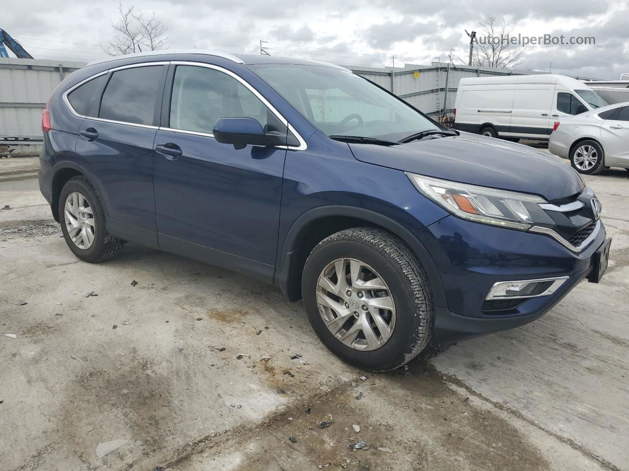 2015 Honda Cr-v Exl Синий vin: 5J6RM4H71FL026578