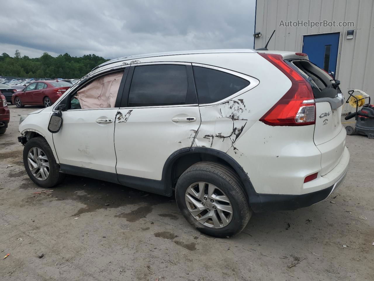 2015 Honda Cr-v Exl Белый vin: 5J6RM4H71FL103983