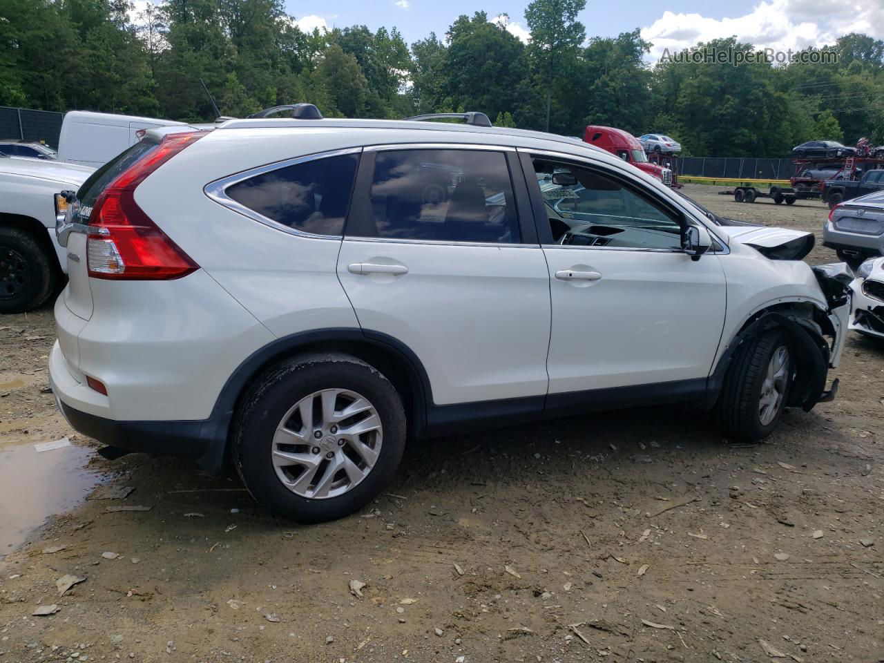 2016 Honda Cr-v Exl White vin: 5J6RM4H71GL054544