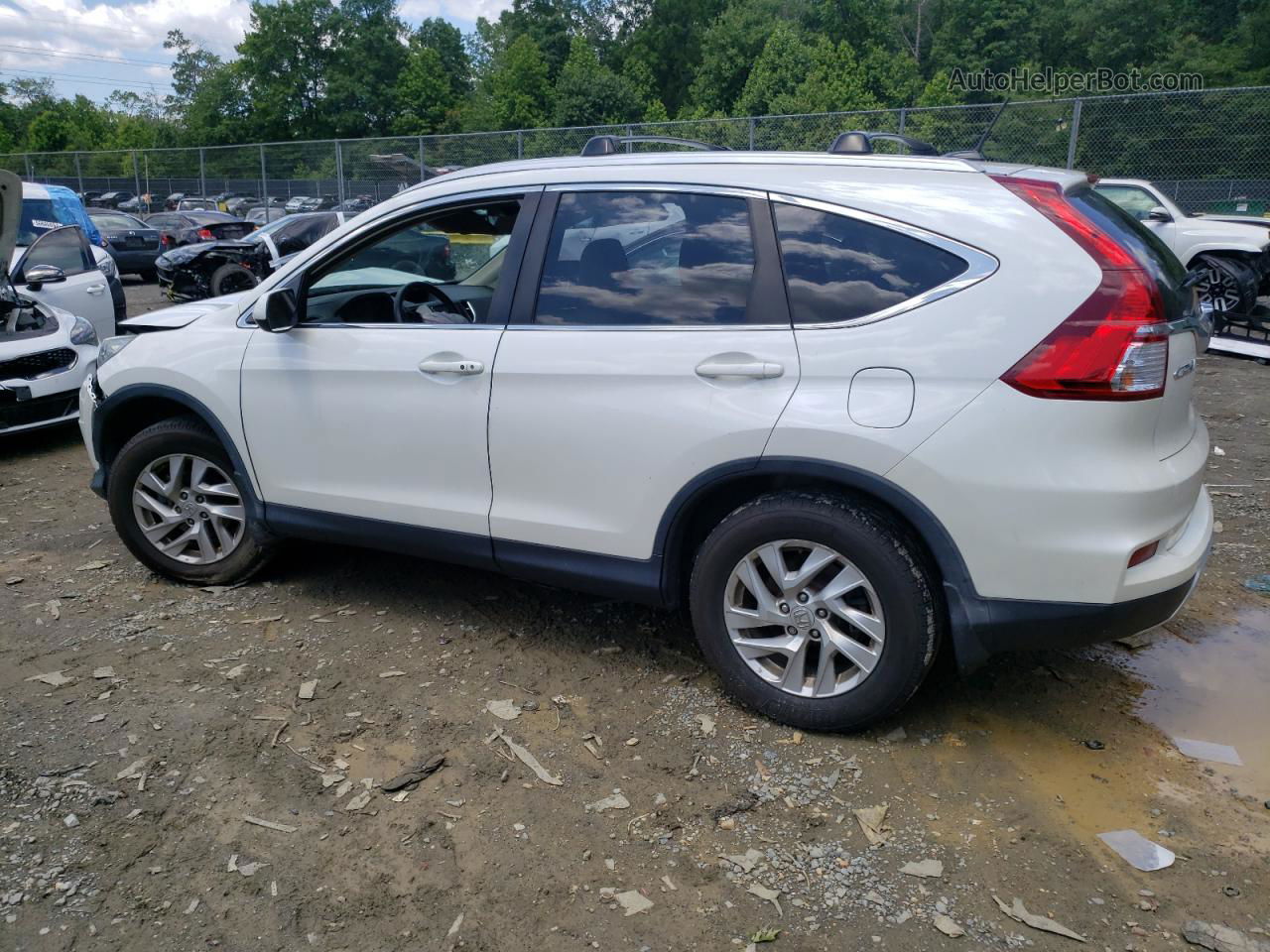 2016 Honda Cr-v Exl White vin: 5J6RM4H71GL054544