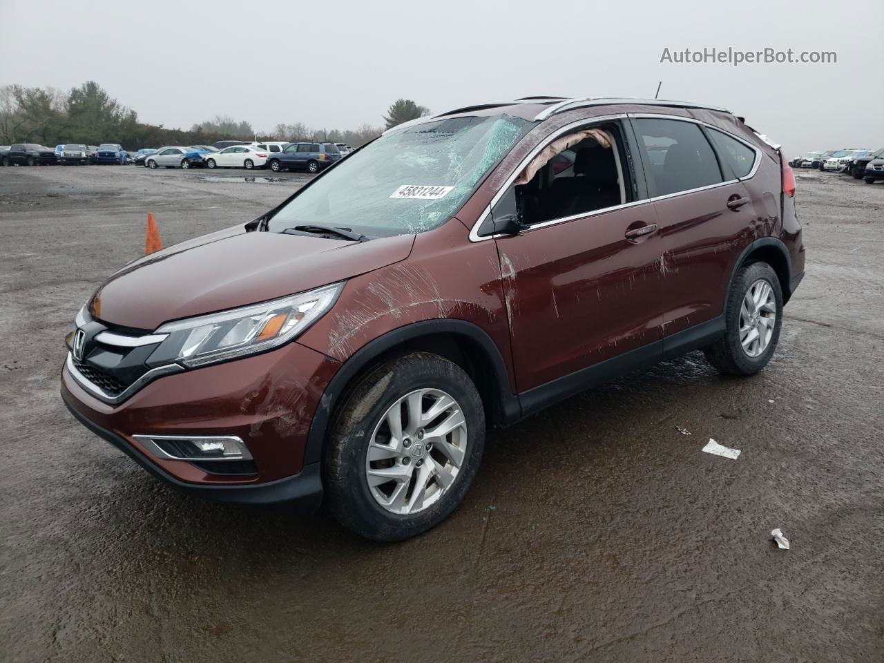 2016 Honda Cr-v Exl Brown vin: 5J6RM4H71GL083171