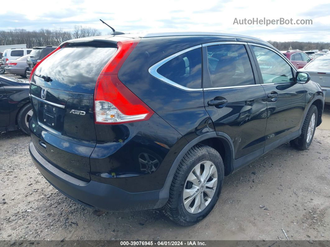 2012 Honda Cr-v Ex-l Black vin: 5J6RM4H72CL024821