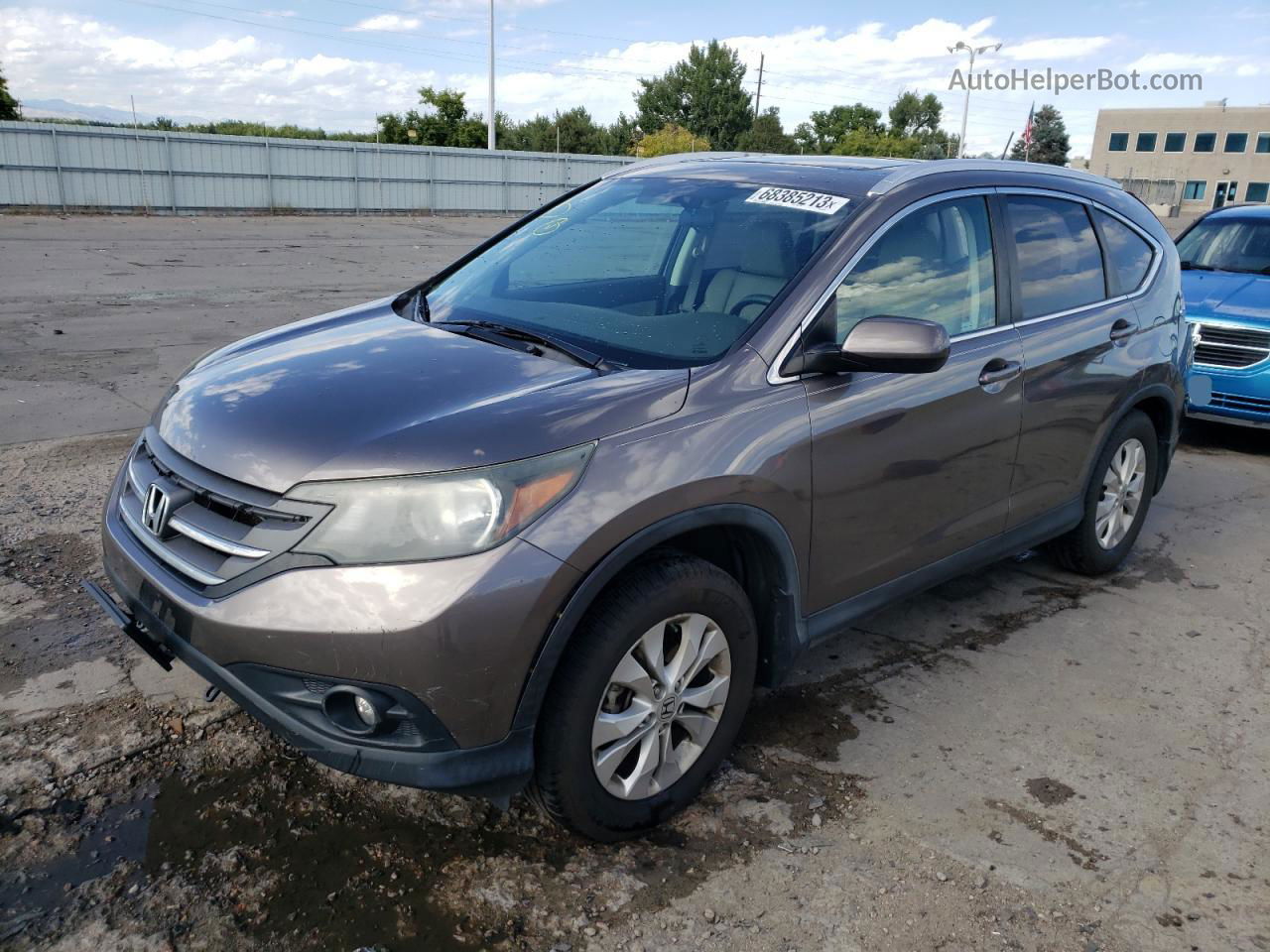 2012 Honda Cr-v Exl Brown vin: 5J6RM4H72CL030327