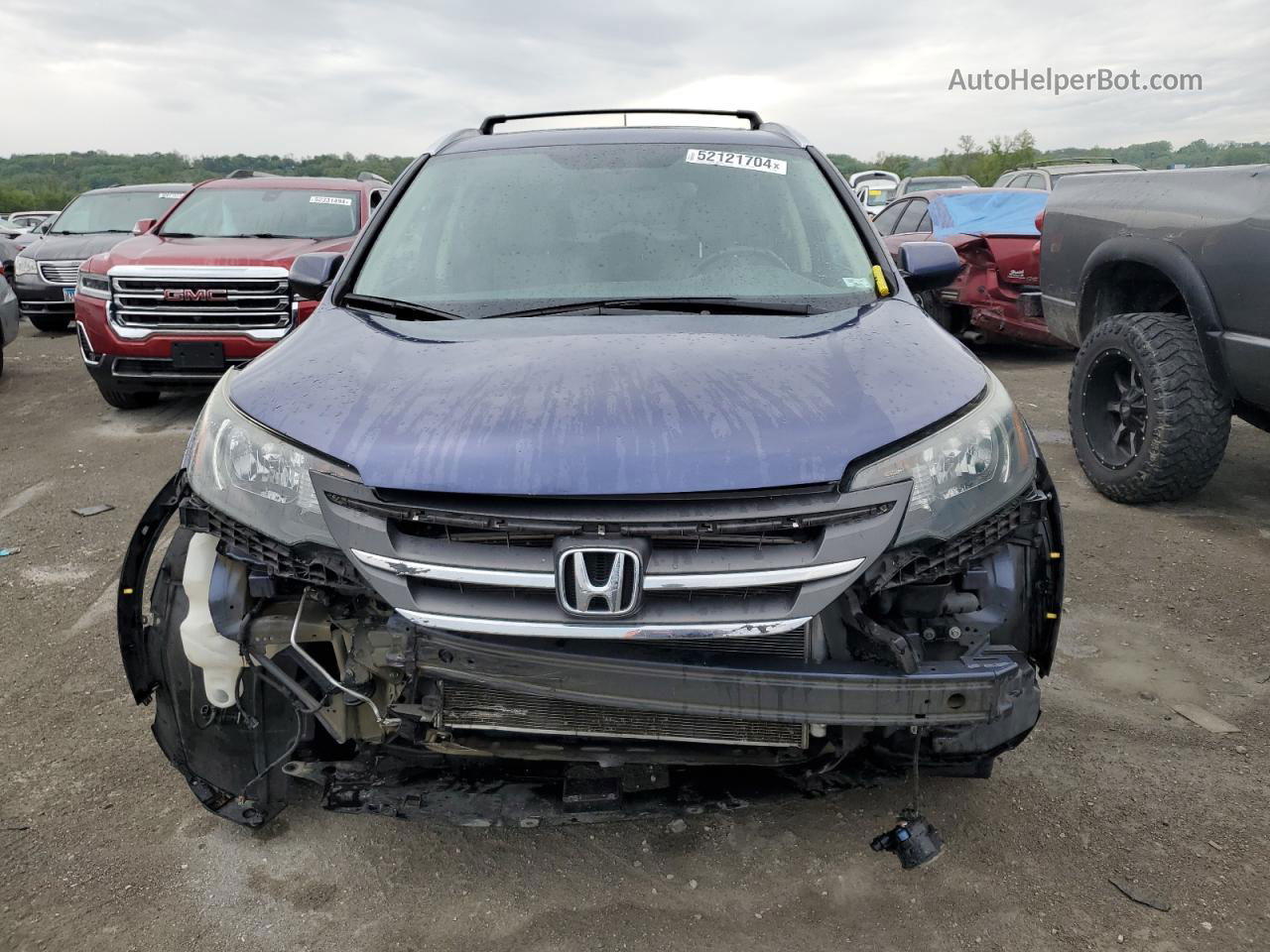 2012 Honda Cr-v Exl Blue vin: 5J6RM4H72CL056829