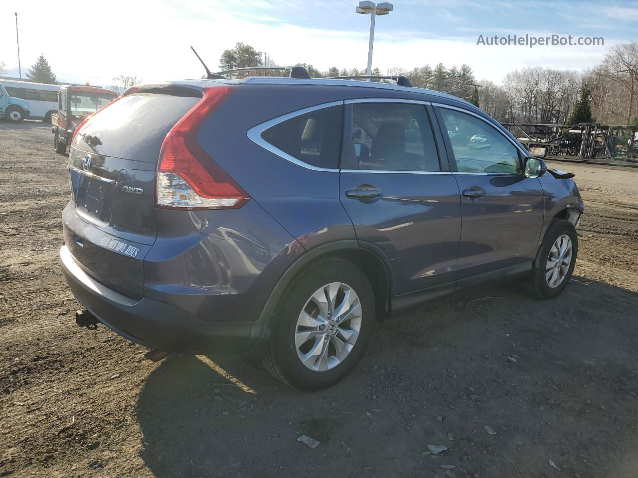 2012 Honda Cr-v Exl Blue vin: 5J6RM4H72CL801076