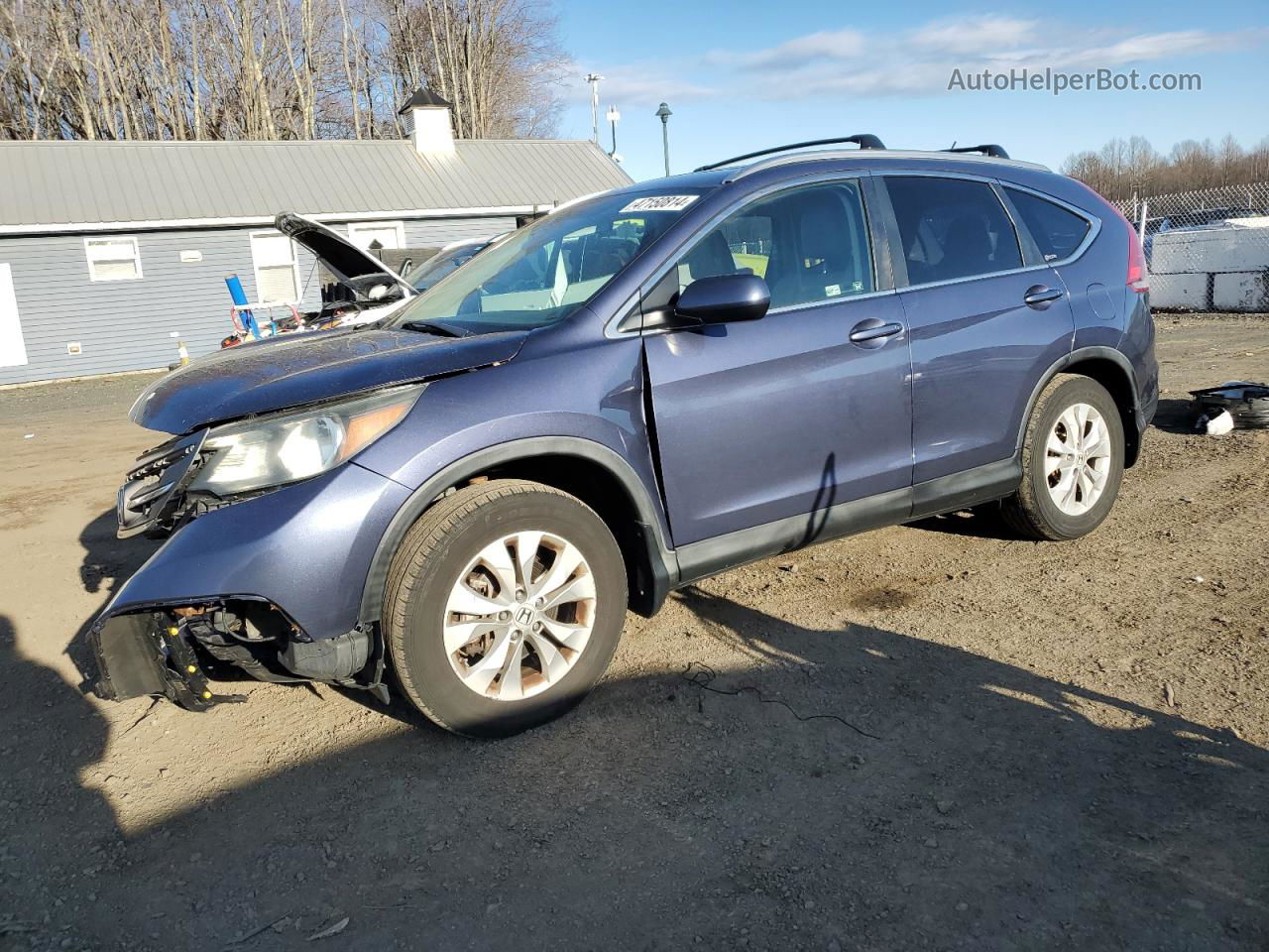 2012 Honda Cr-v Exl Blue vin: 5J6RM4H72CL801076