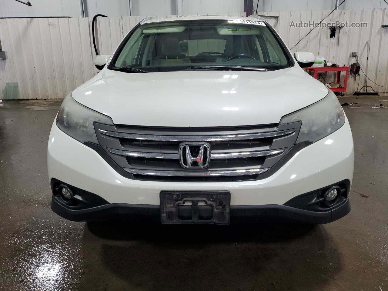 2013 Honda Cr-v Exl White vin: 5J6RM4H72DL045220