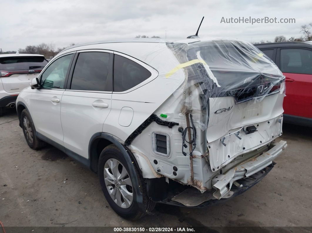 2013 Honda Cr-v Ex-l Белый vin: 5J6RM4H72DL047792