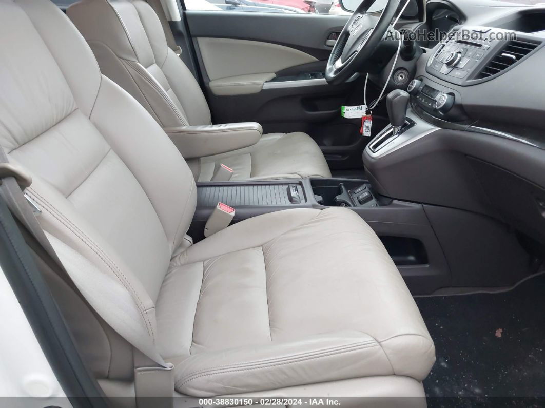 2013 Honda Cr-v Ex-l Белый vin: 5J6RM4H72DL047792