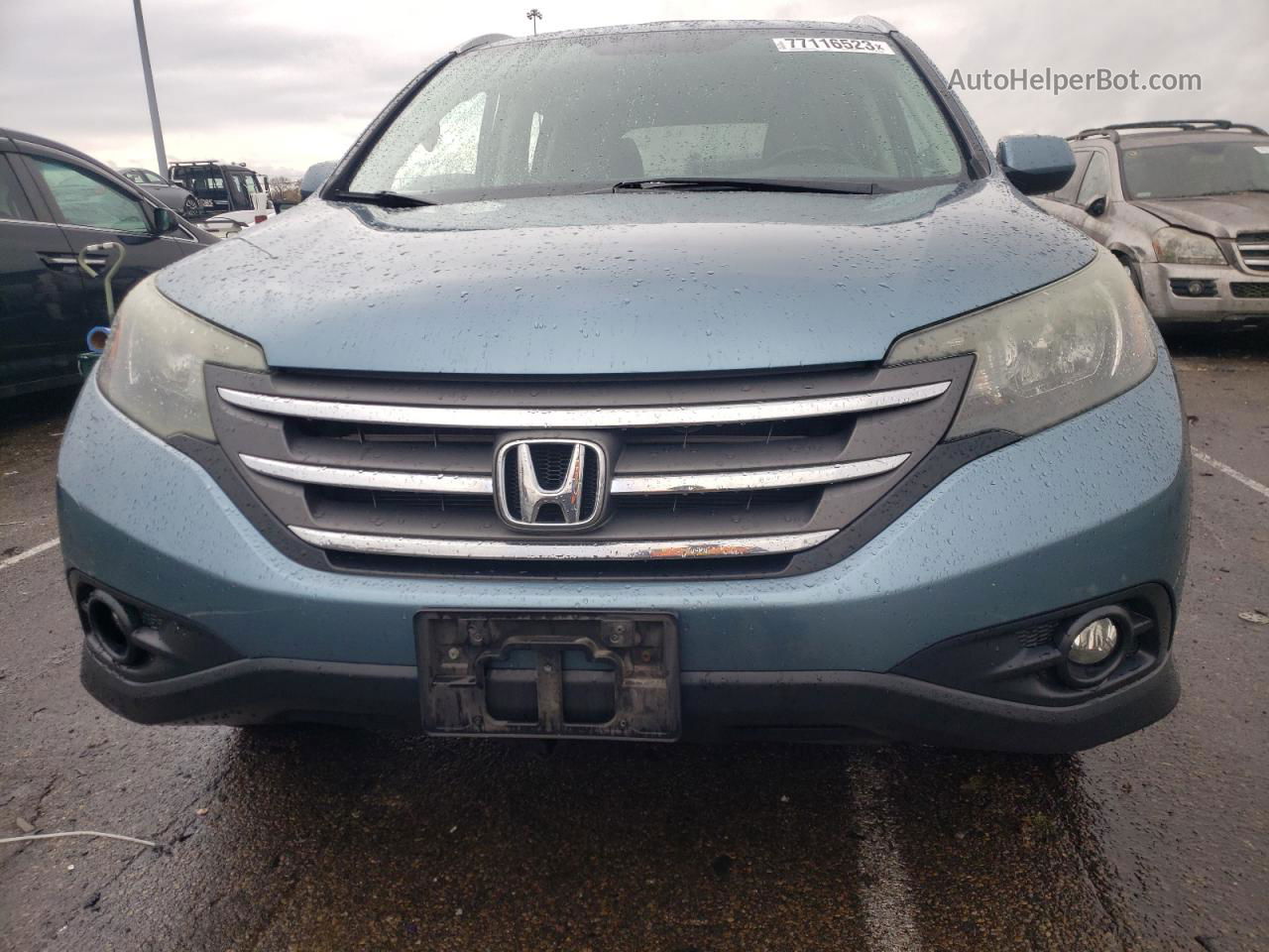 2013 Honda Cr-v Exl Blue vin: 5J6RM4H72DL078685