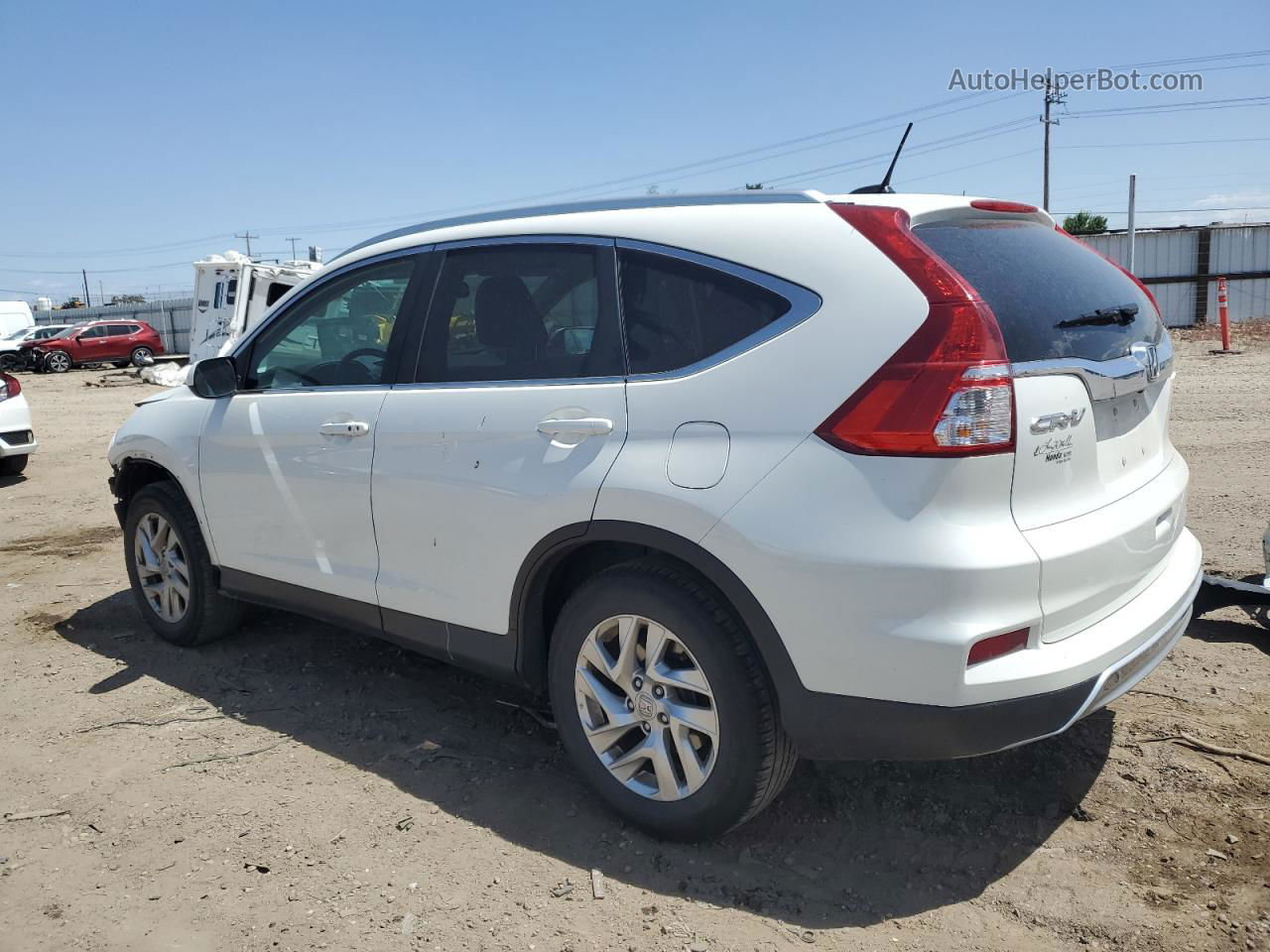 2015 Honda Cr-v Exl White vin: 5J6RM4H72FL001270