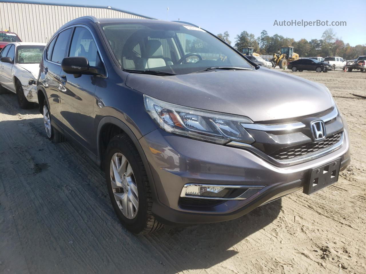 2015 Honda Cr-v Exl Gray vin: 5J6RM4H72FL072145