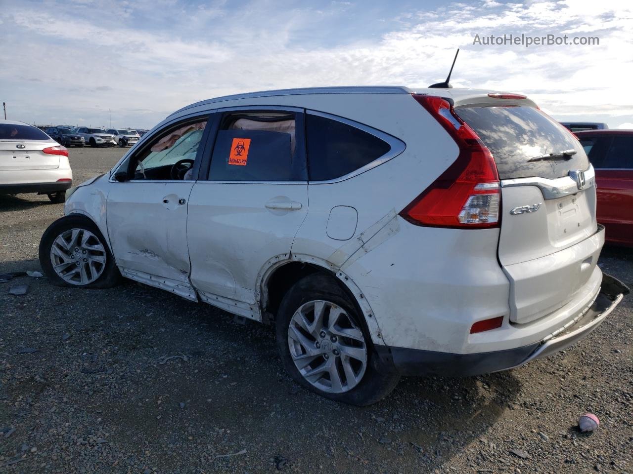 2016 Honda Cr-v Exl White vin: 5J6RM4H72GL036568