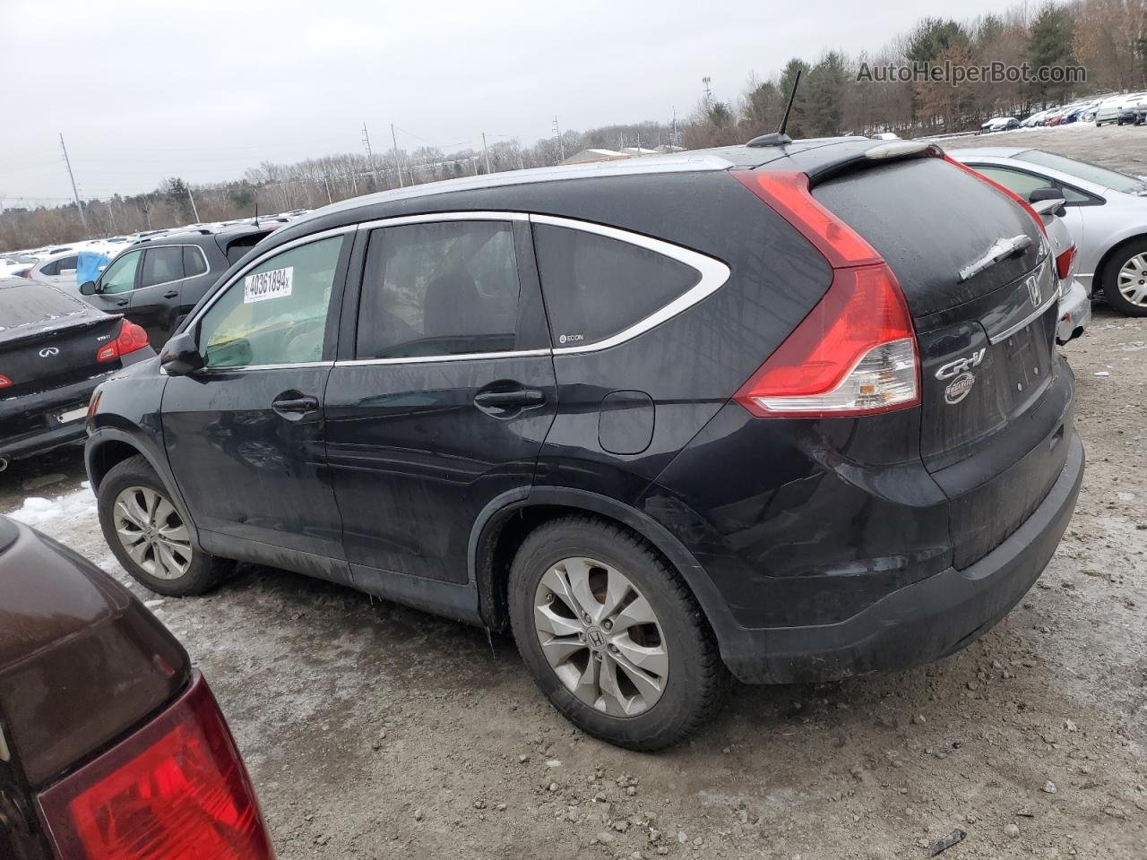 2012 Honda Cr-v Exl Black vin: 5J6RM4H73CL002603