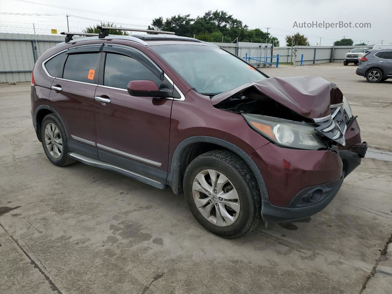 2012 Honda Cr-v Exl Burgundy vin: 5J6RM4H73CL004867