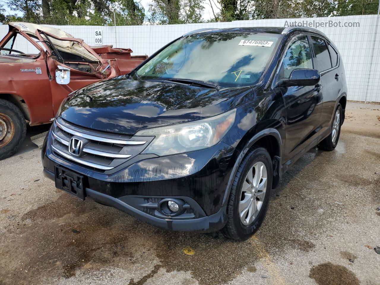 2012 Honda Cr-v Exl Black vin: 5J6RM4H73CL014699