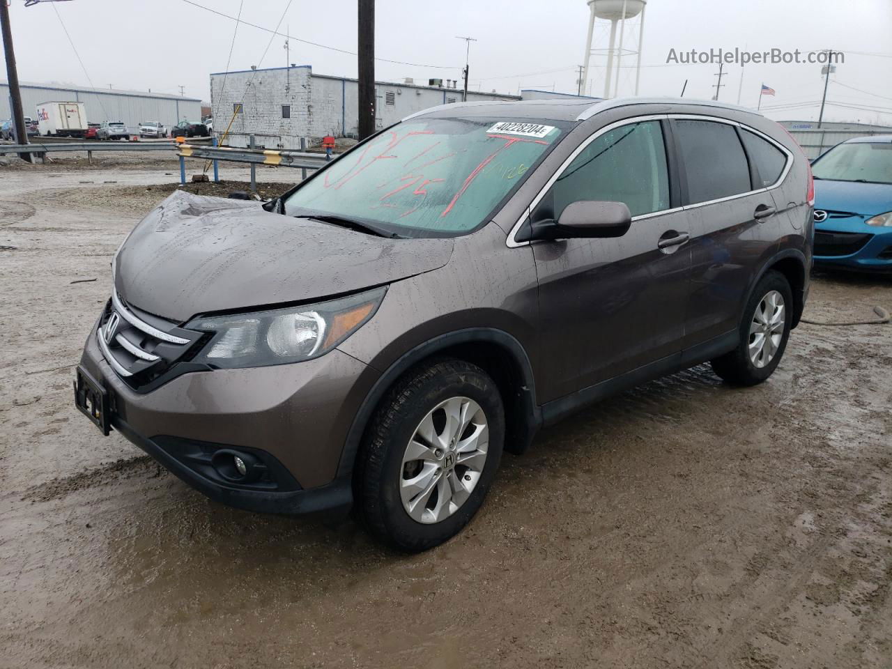 2012 Honda Cr-v Exl Brown vin: 5J6RM4H73CL050800