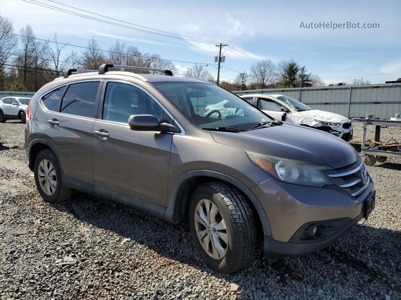 2012 Honda Cr-v Exl Gray vin: 5J6RM4H73CL059738