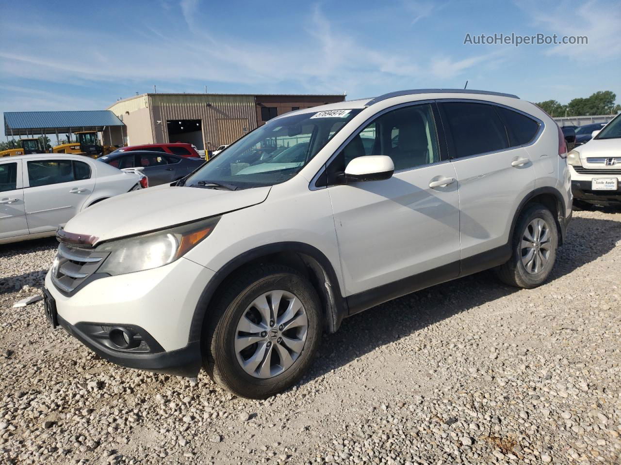 2012 Honda Cr-v Exl White vin: 5J6RM4H73CL077740