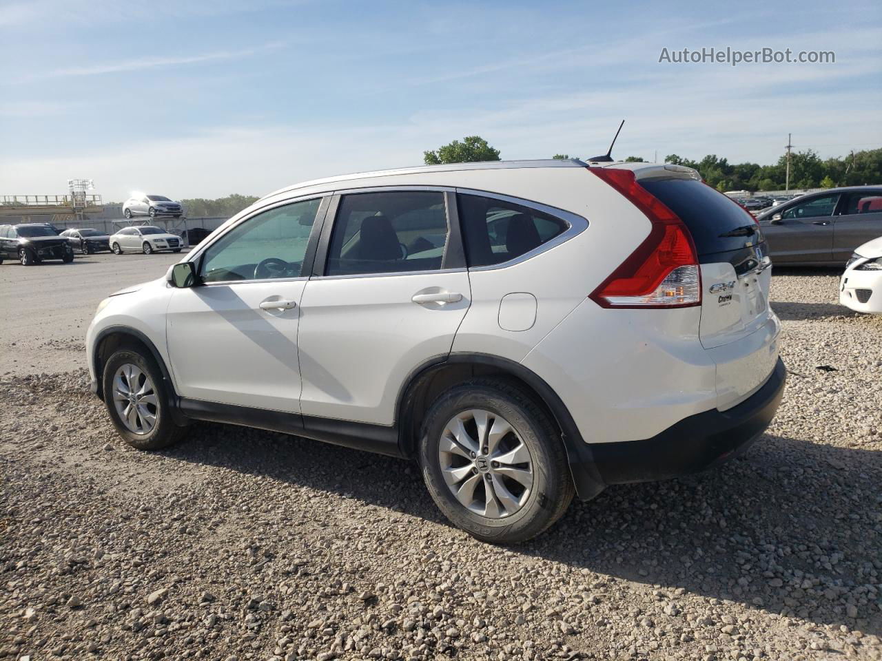 2012 Honda Cr-v Exl White vin: 5J6RM4H73CL077740