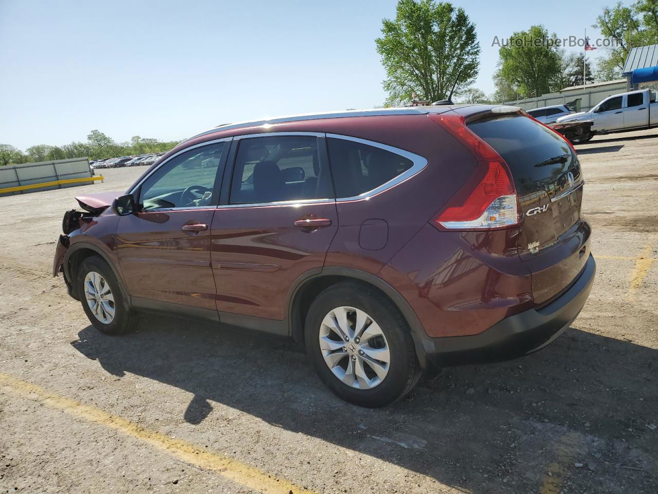 2013 Honda Cr-v Exl Maroon vin: 5J6RM4H73DL015644