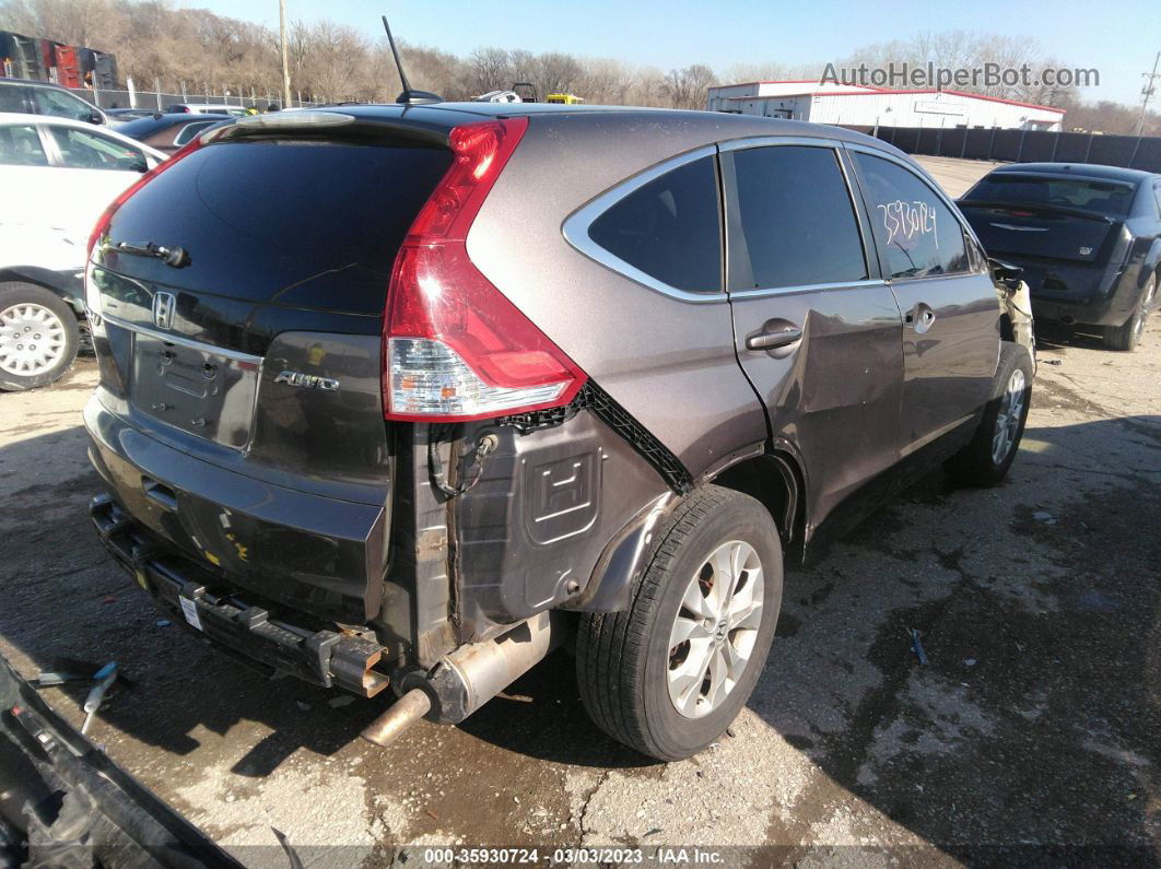 2013 Honda Cr-v Ex-l Brown vin: 5J6RM4H73DL029365