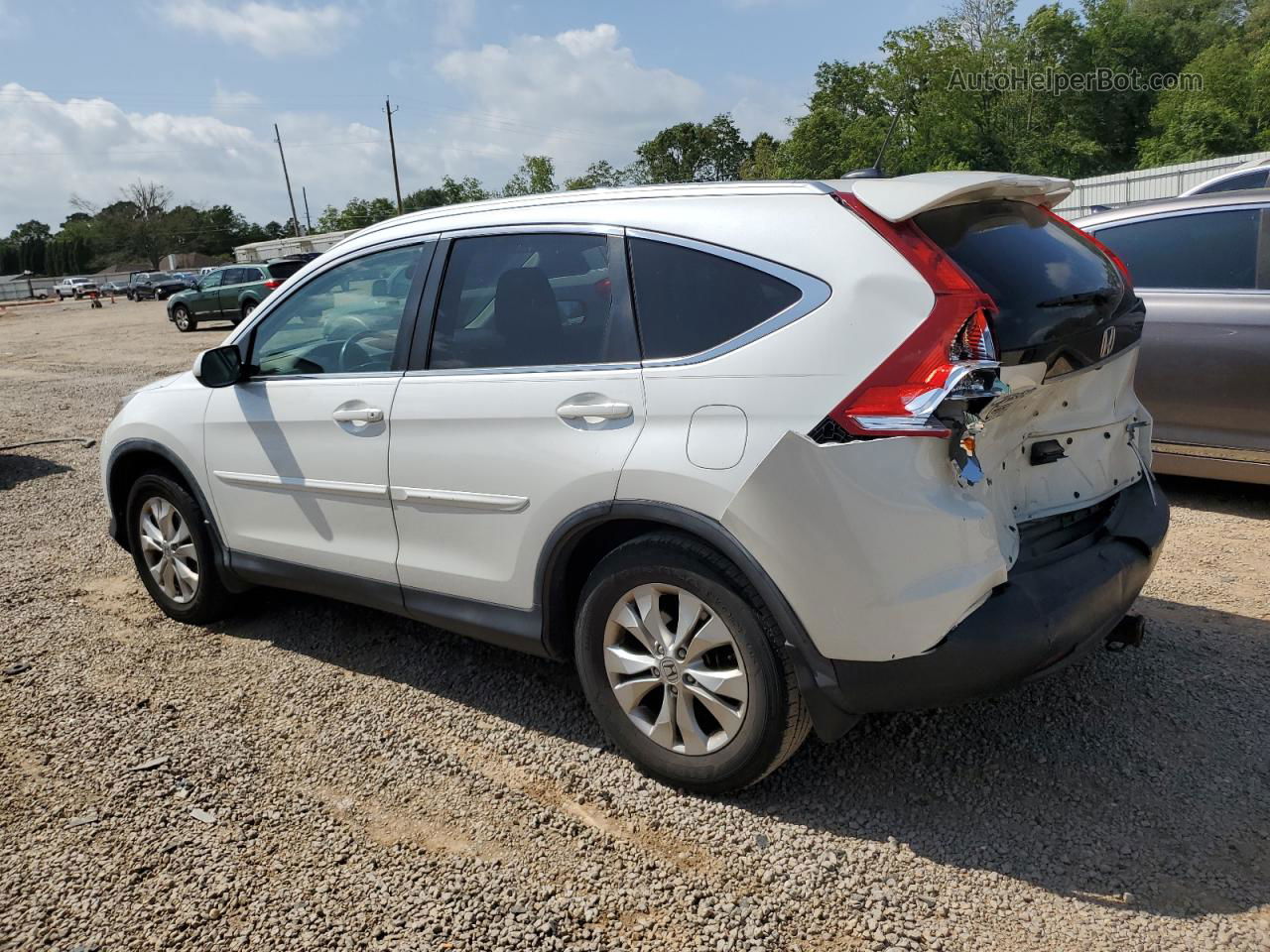 2013 Honda Cr-v Exl White vin: 5J6RM4H73DL032735