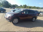 2015 Honda Cr-v Ex-l Maroon vin: 5J6RM4H73FL006803