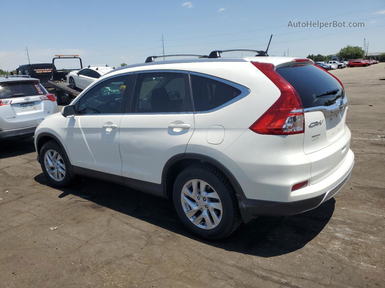 2016 Honda Cr-v Exl White vin: 5J6RM4H73GL034263