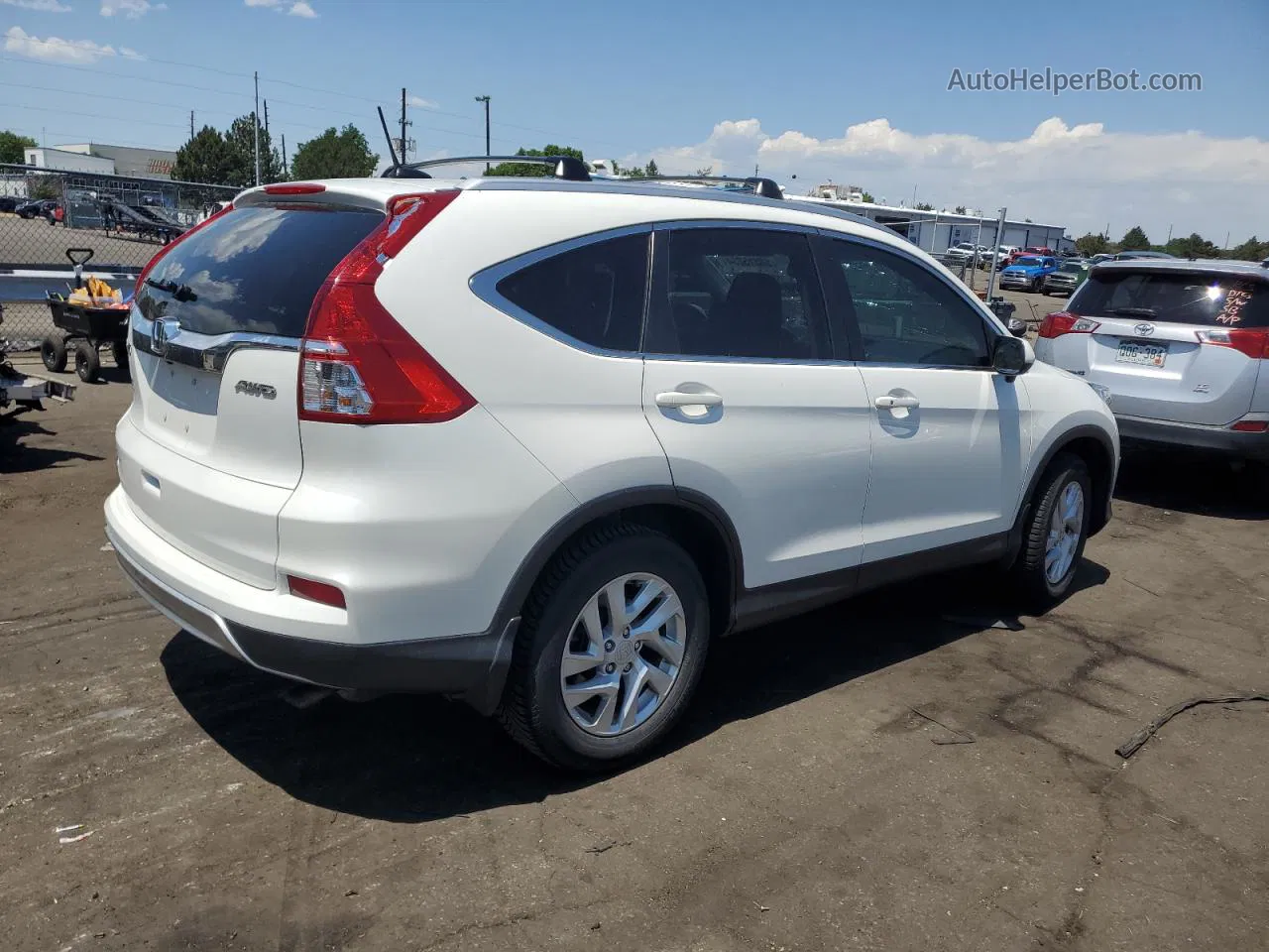 2016 Honda Cr-v Exl White vin: 5J6RM4H73GL034263