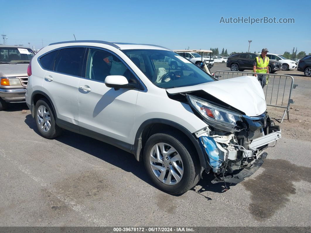 2016 Honda Cr-v Ex-l White vin: 5J6RM4H73GL063665