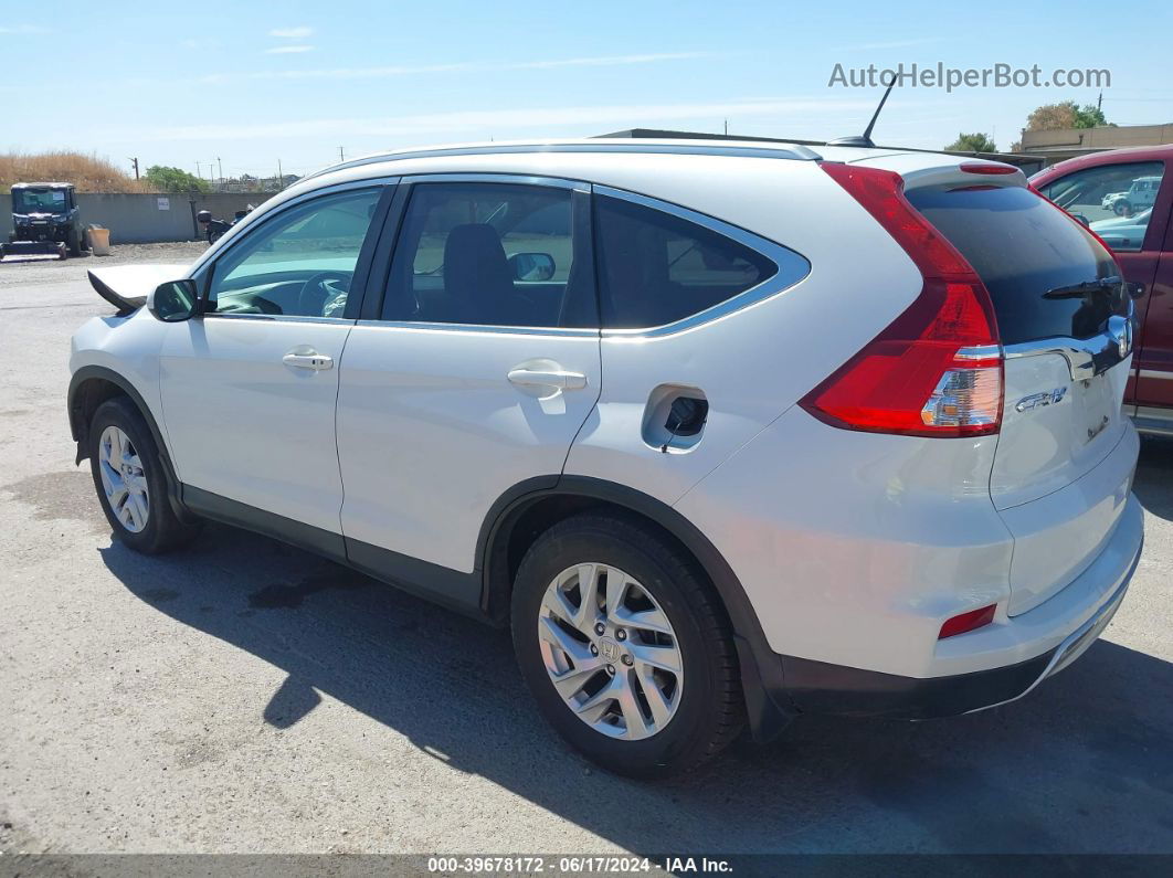 2016 Honda Cr-v Ex-l White vin: 5J6RM4H73GL063665