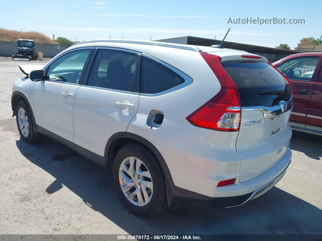 2016 Honda Cr-v Ex-l White vin: 5J6RM4H73GL063665