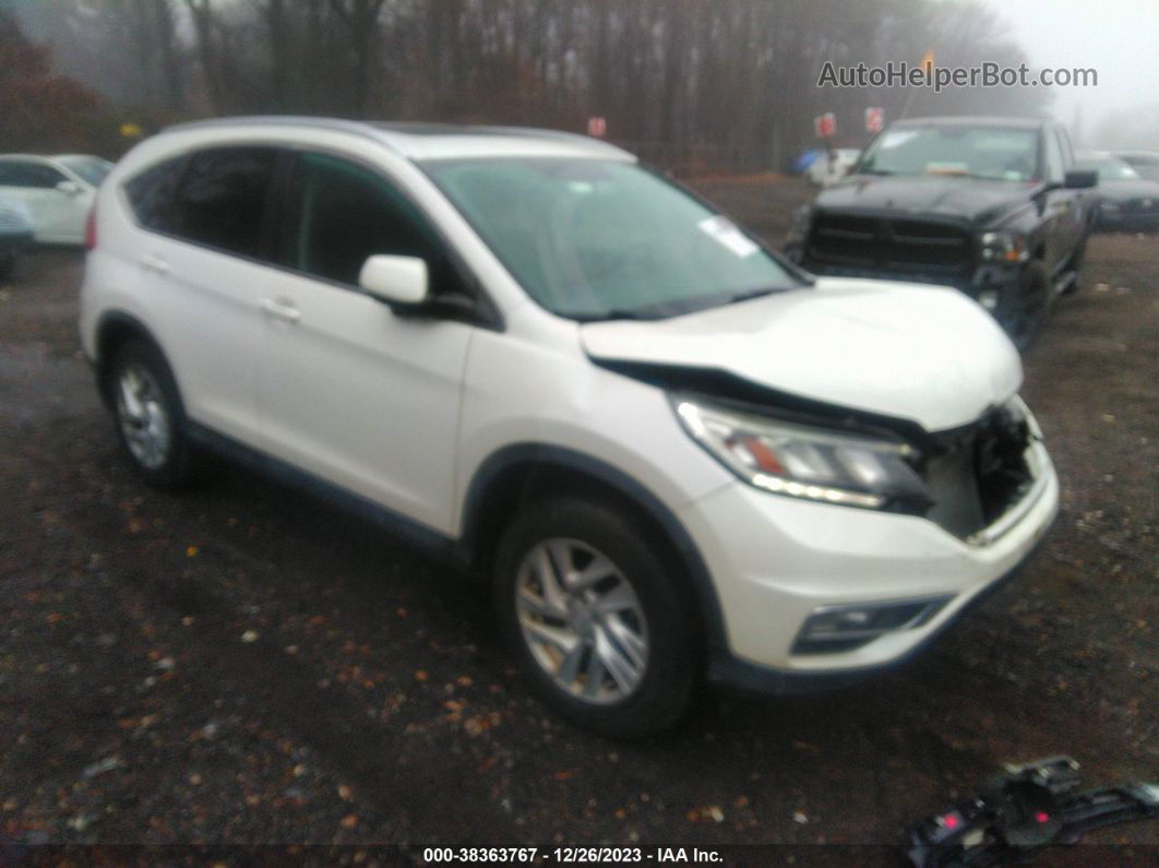 2016 Honda Cr-v Ex-l White vin: 5J6RM4H73GL114324