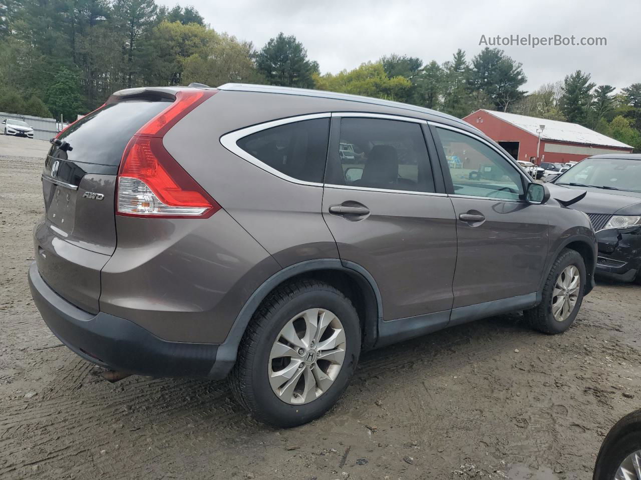 2012 Honda Cr-v Exl Коричневый vin: 5J6RM4H74CL011956