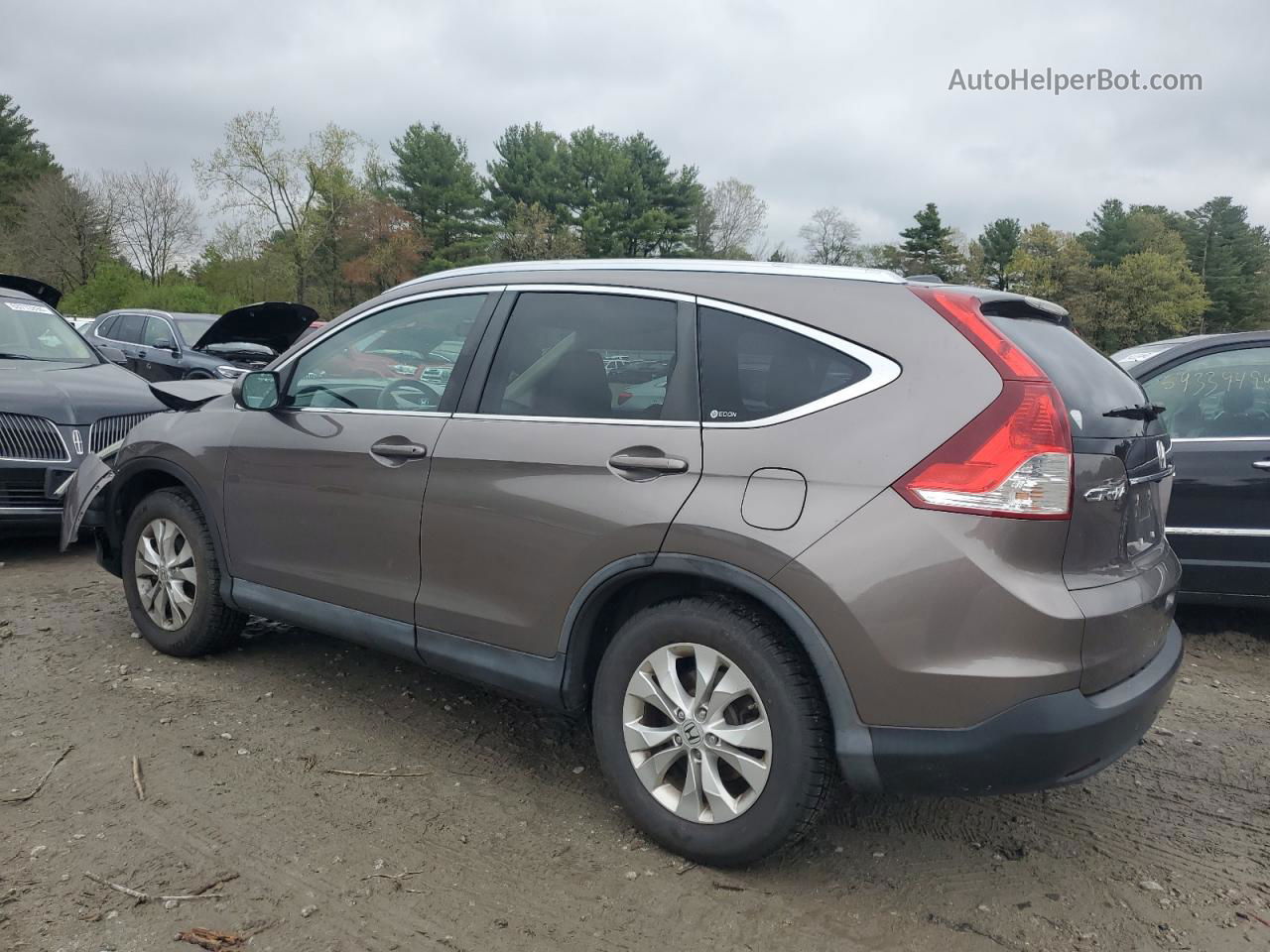 2012 Honda Cr-v Exl Brown vin: 5J6RM4H74CL011956