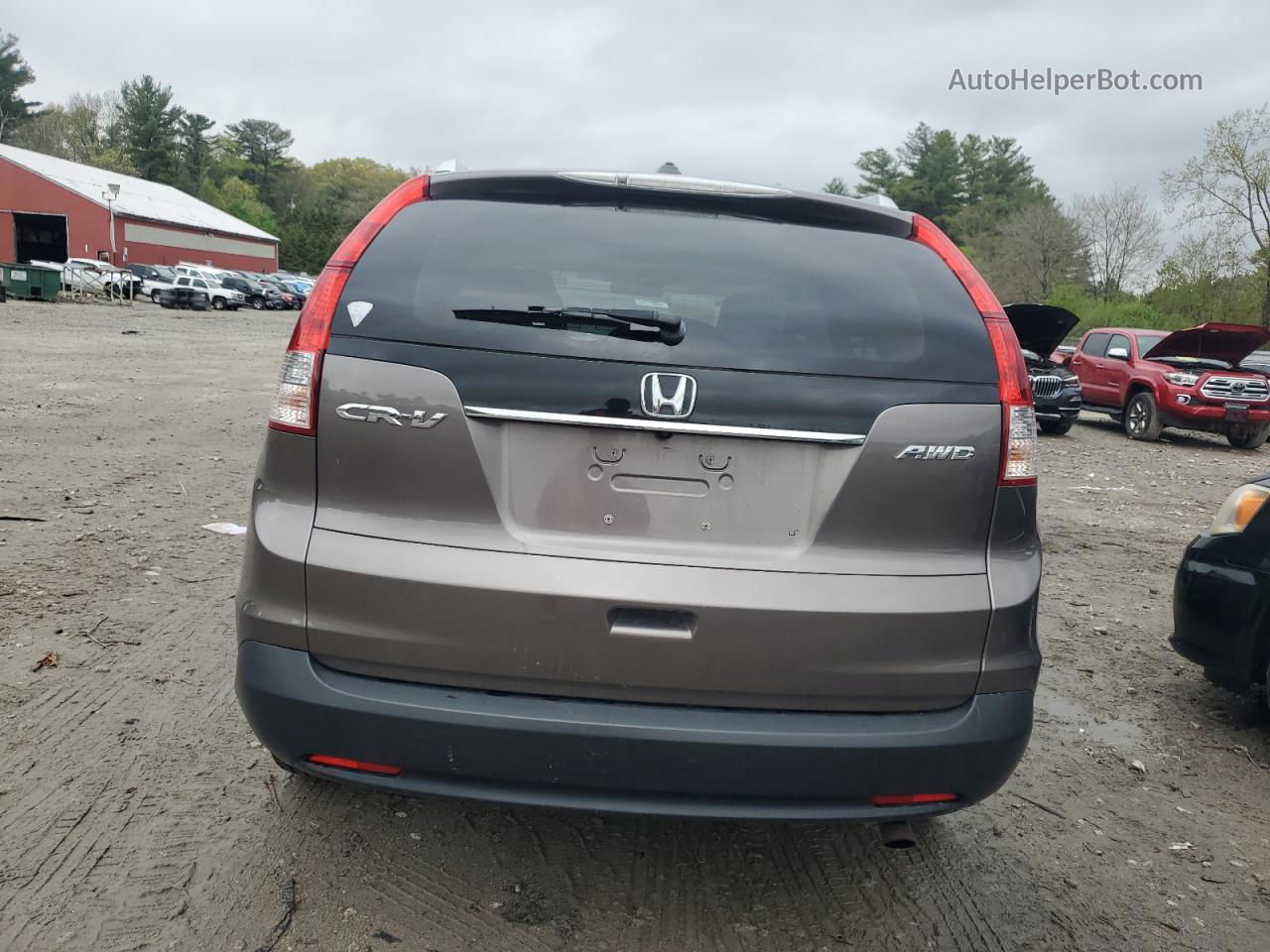 2012 Honda Cr-v Exl Коричневый vin: 5J6RM4H74CL011956