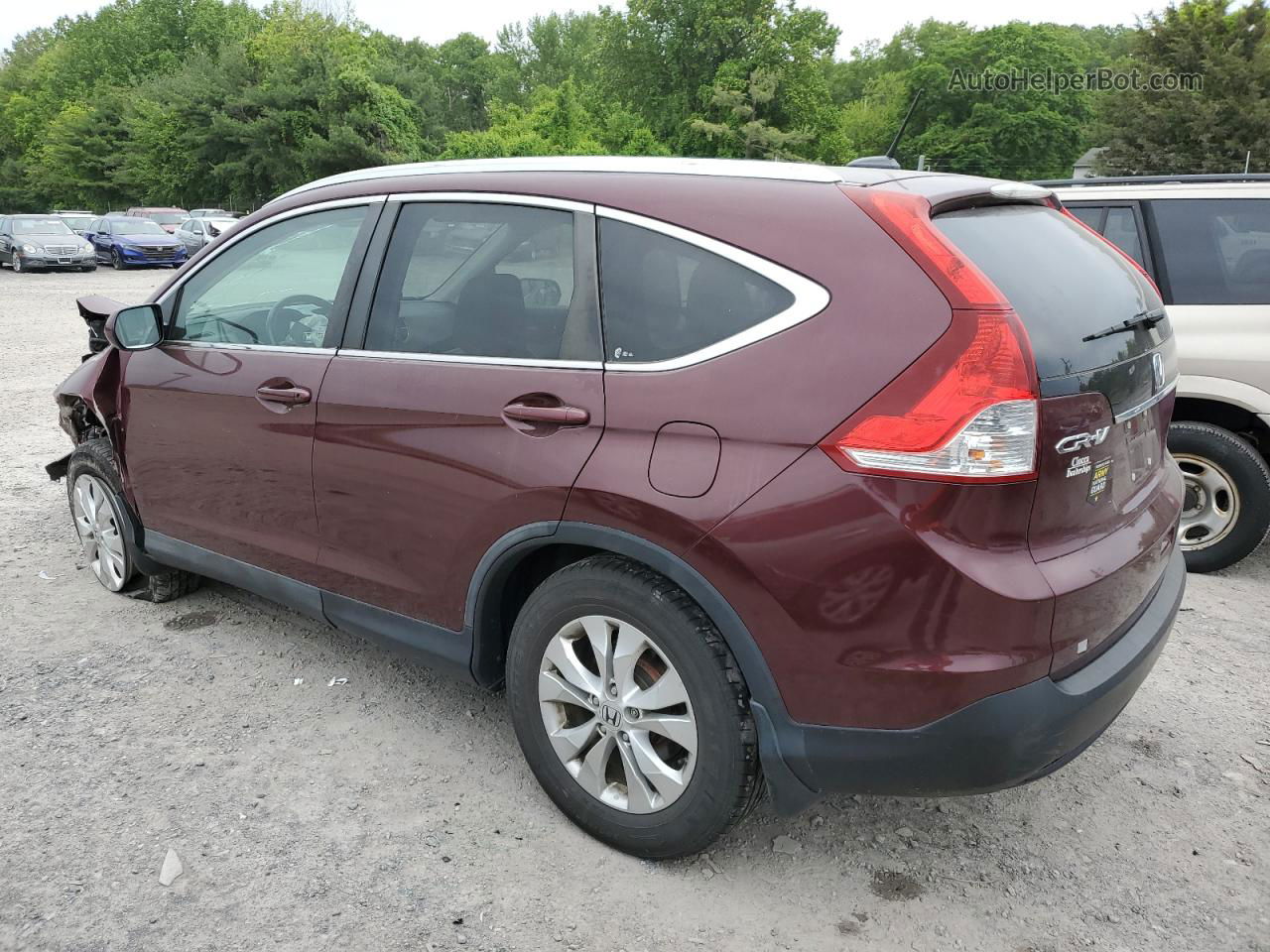 2012 Honda Cr-v Exl Maroon vin: 5J6RM4H74CL038798