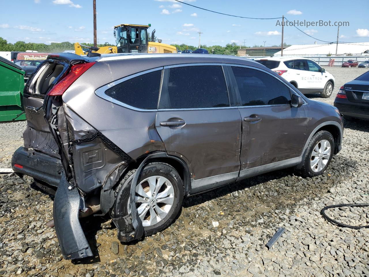 2012 Honda Cr-v Exl Brown vin: 5J6RM4H74CL039515