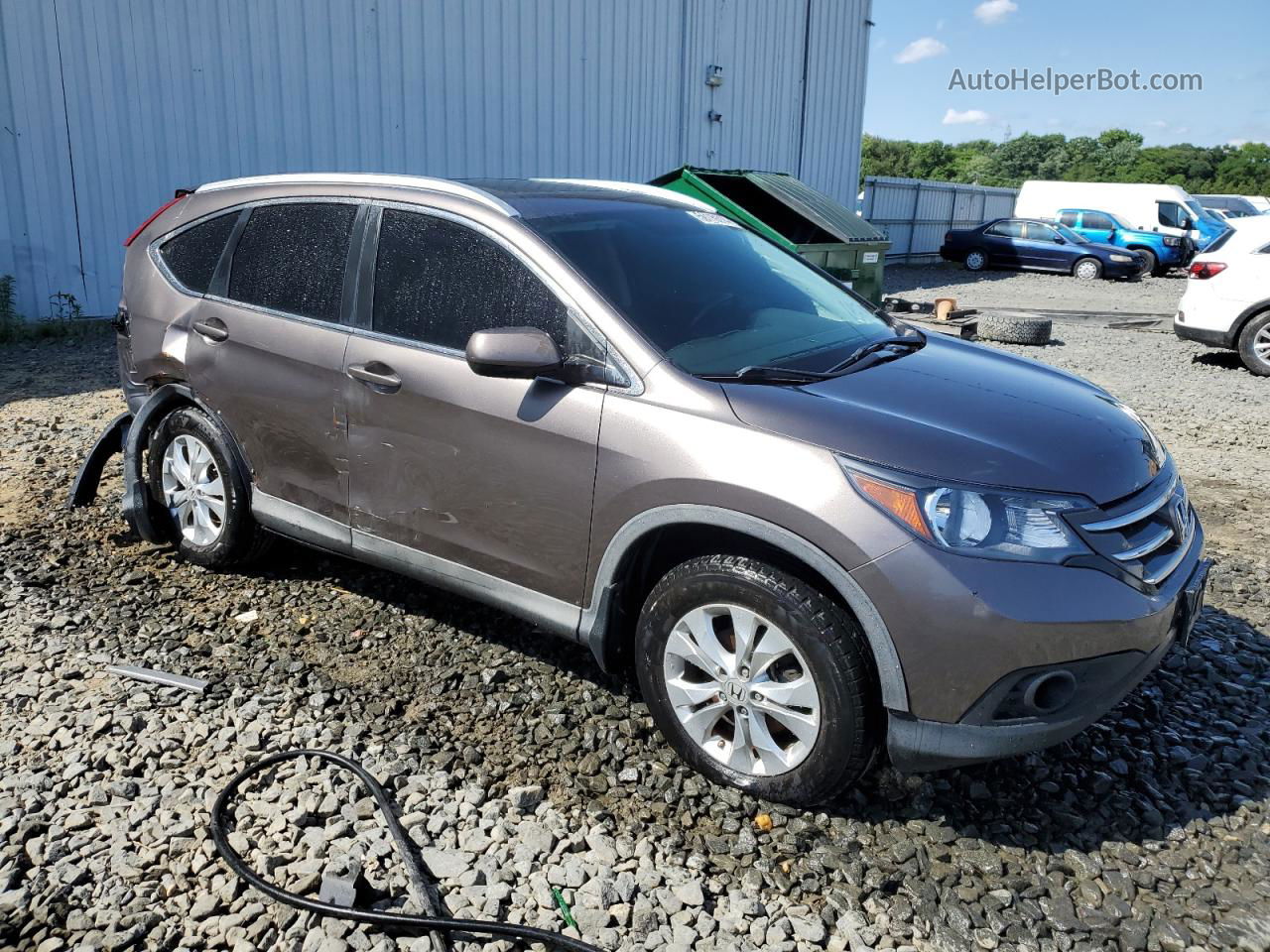 2012 Honda Cr-v Exl Brown vin: 5J6RM4H74CL039515