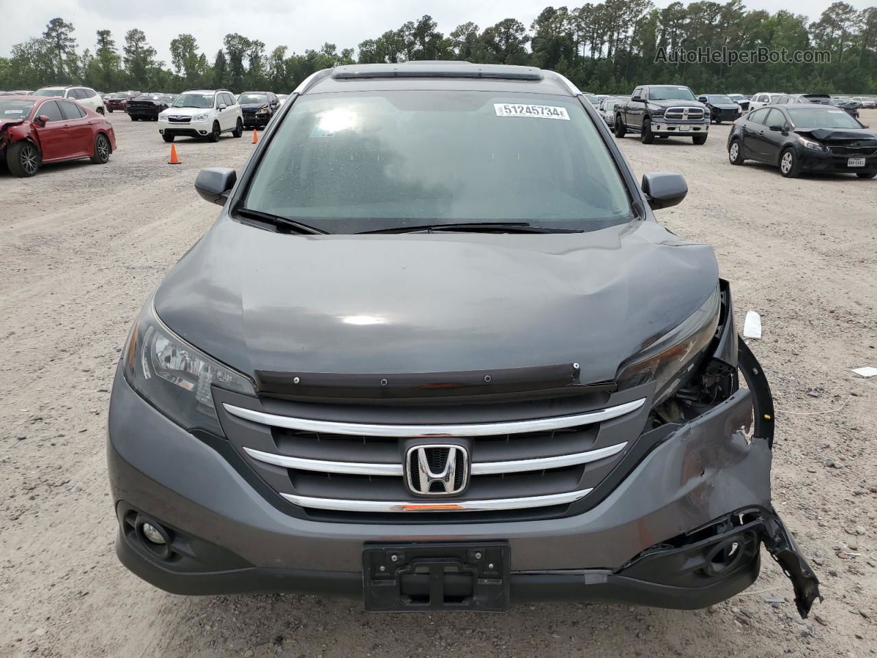 2012 Honda Cr-v Exl Gray vin: 5J6RM4H74CL071137