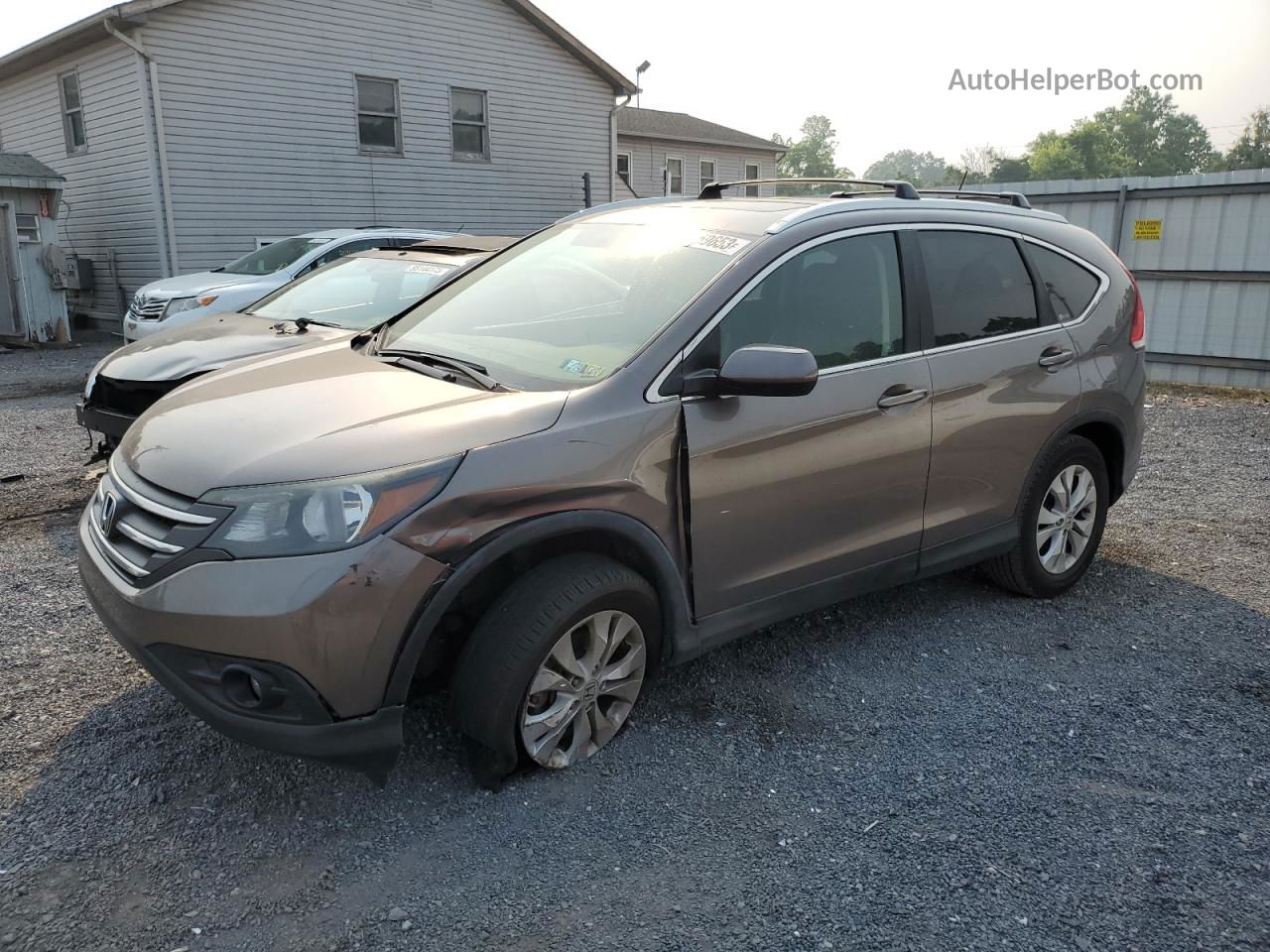 2012 Honda Cr-v Exl Серый vin: 5J6RM4H74CL083336