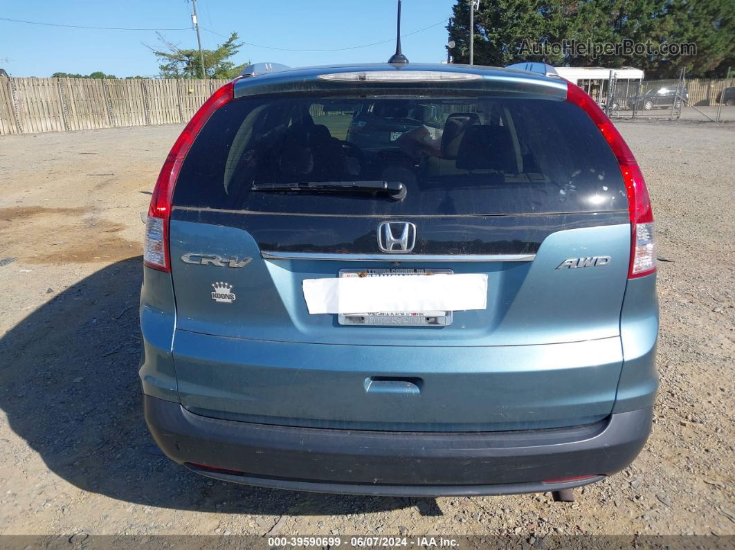 2013 Honda Cr-v Ex-l Blue vin: 5J6RM4H74DL007875