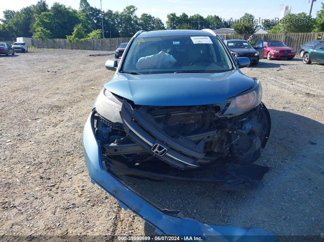 2013 Honda Cr-v Ex-l Blue vin: 5J6RM4H74DL007875